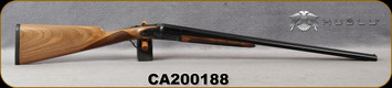 Huglu - 28Ga/3"/26" - 200AC Mini - SxS Single Trigger - Grade AA Turkish Walnut/Case Hardened Receiver w/Hand Engraving/Chrome-Lined  Barrels, 5pc. Mobile Choke, SKU# 8681715398273-2, S/N CA200188