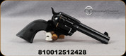 Taylor's & Co - Pietta - 45Colt - 1873 Single Action Blued - SA Revolver - Black Checkered Grips/Blued Finish, 4.75"Barrel, Mfg# 200103