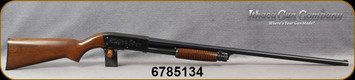 Consign - Ithaca - 12Ga/30" - Model 37 Featherweight - Pump Action - Dark Walnut Stock/Game Scene Engraved Receiver/Blued Finish, Ithaca Hi-Viz front Sight - Very low use