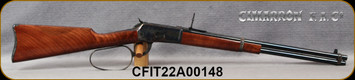 Cimarron - Chiappa - 45LC - Model 1892 "Cogburn Carbine - Big Loop Lever Action Carbine - Walnut Stock/Case Hardened Frame/Blued, 20"Barrel, Adjustable Sights, 10 Round Capacity, Mfg#AS067, S/N CFIT22A00148