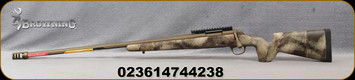 Browning - 6.5PRC - X-Bolt Hell's Canyon Long Range McMillan - LH - Bolt Action Rifle - A-TACS AU Camo Premium McMillan Game Scout stock/Cerakote Burnt Bronze finish, 26"Fluted Barrel, 3 round detachable magazine, Mfg# 035437294