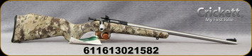 Keystone - Crickett - 22LR - Single Shot Bolt Action Rimfire Rifle - Kryptek Camo Synthetic Stock/Stainless Finish, 16.125"Barrel, Mfg# KSA2158