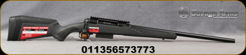 Savage - 20Ga/3"/22" - 220 Slug - Bolt Action Shotgun- Black Synthetic Stock/Black Finish, Rifled Barrel, 2 Rounds, Optics Rail, Mfg# 57377