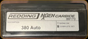 Redding - NXGEN Carbide - Carbide Die Set - 380 Auto - 88170