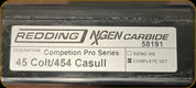 Redding - NXGEN Carbide - Competition Pro Series Die Set - 45 Colt/454 Casull - 58191