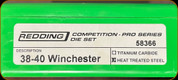 Redding - Competition - Pro Series Die Set - 38-40 Winchester - 58366