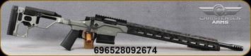 Christensen Arms - 223Rem - Modern Precision Rifle (MPR) - Bolt Action Chassis Rifle - Folding Stock w/Adjustable Carbon Fiber Cheek Riser, Tungsten Cerakote/Black Hardcoat Anodized Finish, 20"Threaded (5/8x24)Barrel, 1:8"Twist, Mfg# 801-03046-00