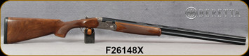 Beretta - 20Ga/3"/28" - Model 686 Silver Pigeon I - O/U - Walnut Stock w/Schnabel/Nickel Finish Engraved Receiver/Blued Barrels, 6x6Rib, Optima BoreHP Choke, Mfg# 3W48P1L2AA311, S/N F26148X