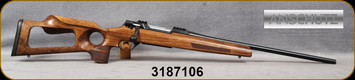 Anschutz - 6.5Creedmoor - Model 1782 D - Thumbhole Walnut Stock/Blued, 22.8"Barrel, Black Anschutz Hard Case, Mfg# 015468, S/N 3187106