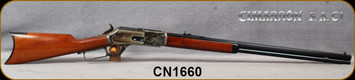 Cimarron - Uberti - 45-60Win - Model 1876 Centennial Rifle - Walnut Stock/Color Case Hardened Receiver, Lever, Trigger &Hammer/Standard Blued Finish, 28"Octagonal Barrel, Mfg# CA2500, S/N CN1660