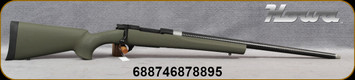 Howa - 308Win - M1500 CF - Bolt Action Rifle - Green Hogue Soft Grip Stock/Matte Black Receiver/Carbon Fiber, 24"Threaded(5/8-24) Barrel, 1:10"Twist, Hinged Floorplate, Mfg# HGCF308G