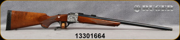 Consign - Ruger - 25-06Rem - No.1 - Walnut Stock w/Alexander Henry Forend/Engraved Nickel Receiver/Blued, 24"Heavy barrel - only 200rds fired