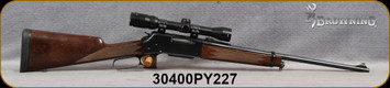 Consign - Browning - 358Win - BLR - Walnut Stock/Blued, 20"Barrel, c/w Bushnell Elite 2-7x32, Multi-X Reticle, 99pcs new Hornady Brass, Dies, (2)mags, 261pcs.Hornady 200gr. FTX bullets