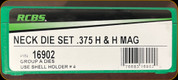 RCBS - Neck Die Set - 375 H&H Mag - 16902