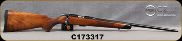 CZ - 22LR - 452-2E ZKM American Farewell 1 of 1000 Ltd Edition - Turkish walnut stock w/Ebony forend tip & Upgraded checkering/Engraved action/Blued, 22"Barrel, Flame-Blued Accents, Mfg#5134-8026-1600025, S/N C173317