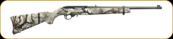 Ruger - 22LR - 10/22 Carbine - 18.5", Satin Black Barrel - Gold Bead Front Sight, Adj Rear Sight - GO Wild Camo Rock Star Syn Stock - Mfg# 31113