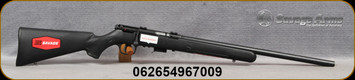 Savage - 17HMR - Model 93R17 FV - Bolt Action Rifle - Black Synthetic Stock/Blued Finish, 21"Heavy Barrel, 5 Round Detachable Magazine, Mfg# 96700