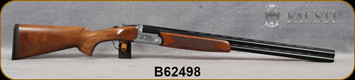 Fausti - 12Ga/3"/28" - Conrad - O/U Shotgun - Walnut Stock/Laser Engraved Receiver/Blued, Vent-Rib Barrels, Single Selective Trigger, Auto Ejectors, Mfg# CN0102 S/N B62498
