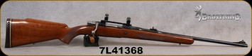 Consign - FN - Browning - 30-06Sprg - Safari Grade - Walnut Monte Carlo Stock/Blued, 22"Barrel, Made in Belgium, Mfg. 1959  - c/w 1"rings & Bases