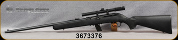 Consign - Savage - 22LR - Model 64FLXP LH - Semi Auto Rimfire Rifle - Black Synthetic Stock/Blued, 21"Barrel, 10 Round Detachable Magazine, c/w Tasco 4x15mm Scope,plex reticle, Mfg# 40061 - 350rds fired - in Camo Allen soft case