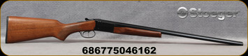 Stoeger - 28Ga/2.75"/26" - Uplander Field - SxS Shotgun - Walnut Stock/Blued Finish, Extractors, Double Trigger, Mfg# 31190 - STOCK IMAGE