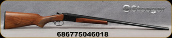 Stoeger - 20Ga/3"/28" - Uplander Field - SxS Shotgun - Walnut Stock/Blued Finish, Extractors, Double Trigger, Mfg# 31155 - STOCK IMAGE