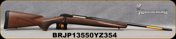 Browning - 280Rem - X-Bolt Hunter - Bolt Action Rifle - Satin walnut checkered grip stock/Matee Blued, 22"Barrel, 4rd Detachable Magazine, Mfg# 035208225, S/N BRJP13550YZ354