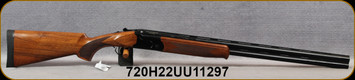 Stevens - 12Ga/3"/28" - Model 555 - Over/Under Shotgun - Turkish Walnut Stock w Schnabel Forend/Blued Finish, Mfg# 22165, S/N 720-H22UU-11297