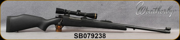 Consign - Weatherby - 375WbyMag - Mark V DGR - Textured Black Synthetic Stock/Blued, 24"Barrel, c/w Leupold VX-III, 1.75-6x32 Ex, Duplex - only 40rds fired