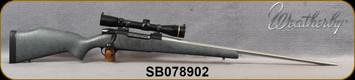Consign - Weatherby - 257WbyMag - Mark V Ultralight - Grey w/Black Web Synthetic Stock/Blued, 24"Fluted Barrel, c/w Leupold VX-III 2.5-8x36mm, Duplex Reticle - only 40 rounds fired