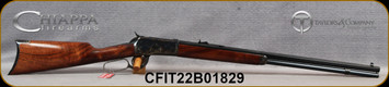 Taylor's & Co - Chiappa - 357Mag - Model 1892 Rifle - Walnut Straight-Grip Stock/Color Case Receiver/Blued, 24"Octagonal Barrel, Long Buckhorn Adjustable Windage & Elevation Rear sight, Mfg# 920.131/220036, S/N CFIT22B01829