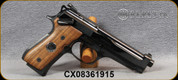 Consign - Beretta - 9mm - 92 FS Centennial - Wood-grips w/dedicated medal/Steel frame/laser micro-pattern engraved slide/polished, 4.9"barrel, adjustable sights, premum-grade finishing - Unfired - in Beretta Ammo Case