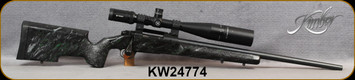 Consign - Kimber - 308Win - Model 8400 Tactical - Marbled Black w/Green & White McMillan Stock/Blued Finish, 24"Barrel - only 400rds fired - c/w Vortex Viper HST, 6-24x50, Wheeler Scope Level