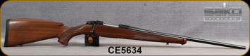 Sako - 308Win - 85 S Bavarian - Bolt Action Rifle - Bavarian Style High Grade Walnut Stock w/Palm Swell/Matte Blued, 22.4"Light Hunting Contour, 5+1rds, 1:11"Twist, Mfg# SCV29E610/JRS3C16, S/N CE5634