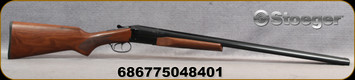 Stoeger - 12Ga/3"/26" - Uplander Field - SxS Shotgun - Walnut Stock/Blued Finish, Extractors, Double Trigger, Mfg# 31145 - STOCK IMAGE