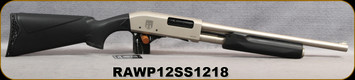 Revolution Armory - 12Ga/3"/13" - WP12SS - Pump Action - Black Synthetic Stock/Stainless Finish, 5pcs. Chokes, Mfg# RA-WP12SS-12-18