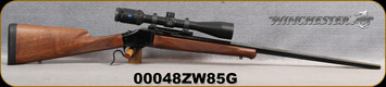 Consign - Winchester - 270Win - Model 1885 High Wall Hunter - Walnut Straight Grip Stock/Blued Finish, 28"Octagonal Barrel - Unfired - c/w Zeiss, Conquest HD5, 3-15x42mm, rapid z 800 reticle