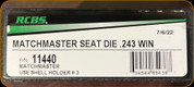 RCBS - Matchmaster - Seater Die - 243 Win - 11440
