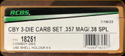 RCBS - 3 Die Carbide Cowboy Set - 357 Mag/38 Spl - 18251