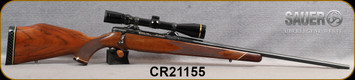 Consign - Colt Sauer - 25-06Rem - Model R8000 Sporting Rifle - Walnut Monte Carlo Stock/Blued, 23" - very low rounds fired - c/w Leupold VX-3 3.5-10x40, Duplex reticle, original styromfoam box