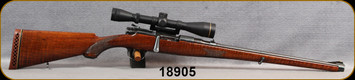Consign - Mannlicher Schoenauer - 6.5x54 - Model 1903 - Walnut Full-Stock/Blued, 20"Barrel, c/w ECHO Scope mount, Leupold VX2 3-9x40mm CDS, Duplex - in black hard case - 7 boxes of ammo available, contact store for details