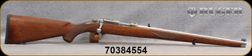 Consign - Ruger - 22LR - Model 77 International Mannlicher - Walnut Mannlicher Stock/Satin Stainless, 18.5"barrel, Factory Sights & Recoil Pad - only 20 rounds fired