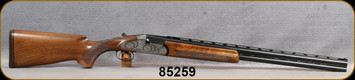 Consign - Angelo Zoli - 12Ga/2.75"/27.5" - St.George Skeet - O/U - Grade AA Walnut Stock/Highly Engraved Silver Receiver/Blued Vent-Rib Barrels, Fixed S/S Chokes - only 100rds fired