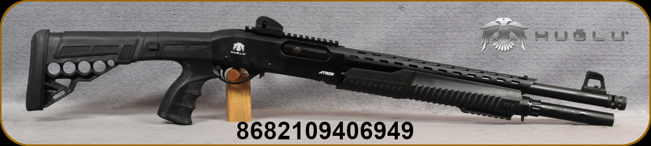 Huglu - 12Ga/3"/18.5" - Atrox Tactic Plus - Pump Action - Black ...