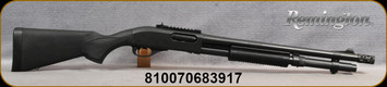 Remington - 12Ga/3"/18.5" - Model 870 Express Tactical - Pump Action Shotgun - Black Synthetic Stock/Black Oxide Finish, XS Standard Dot Front, Ghost-Ring Shotrail Rear Sight, Mfg# R81198