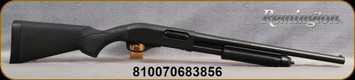 Remington - 12Ga/3"/18.5" - Model 870 Express Tactical - Pump Action Shotgun - Synthetic Stock/Blued Finish, 4 Round Capacity, Bead Front Sight, Mfg# R25549