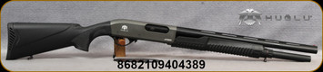 Huglu - 12Ga/3"/20" - Atrox Standard - Pump Action - Black Synthetic Stock/Gun Metal Grey Cerakote Receiver/Matte Black Anodized Finish, 8mm Top Rib, 5pcs.Mobile Choke