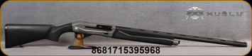 Huglu - 12Ga/3"/28" - Renova - Inertia Operated Semi-Auto - Black Synthetic/Turkish Walnut/Gun Metal Grey Cerakote Laser Engraved Receiver/Matte Black - 5pc. Active M.Choke - Stock Image