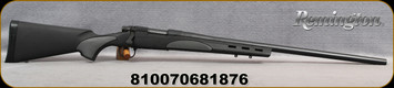 Remington - 308Win - Model 700 SPS Varmint - Black Synthetic Stock w/Grey inserts/Vented forend/Matte Blue Finish, 26"Heavy Barrel, 4 Round capacity Hinged Floorplate, Mfg#R84218