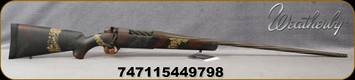 Weatherby - 257WbyMag- Mark V Talus - Bolt Action Rifle - Black Base Polymer Stock w/Tri-Color Sponge Pattern/Patriot Brown Cerakote, 26"Spiral Fluted & Threaded, #2 Barrel, Accubrake, Mfg# MSM11N257WR8B